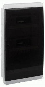 ЭРА COMFORT бокс (корпус) пластик ЩРВ-П-36 мод. встраиваемый, дымчато-прозрачная дверца IP40 67241