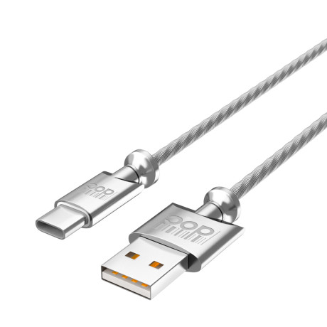 PRILUCHNIY Кабель для зарядки Metall Type-C, 1м, 3A, QC 3.0, металл