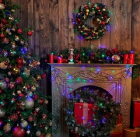 Гирлянда-нить ULD-S3000-300/DGA 300LED разноцв. 30м, 8 реж., провод зелен. IP20 Uniel