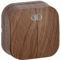 IEK GLORY выкл. ОУ 2 кл. инд. 10А ВС20-2-1-ХД дуб EVH21-K24-10