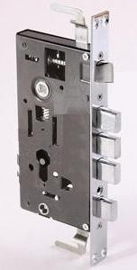 АЛЛЮР ЗВ1-09А для кит.металл.дверей прямоуг. ригел без ц/мех.универсал. б/о Замок врезной б/руч (20)