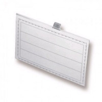 Бейдж 90х55мм Attache металл зажим/булавка (50шт, цена за уп.) 107619