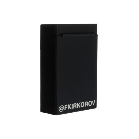 BY Ф.Киркоров Чехол для сигаретной пачки KING, силиконовый, чёрный