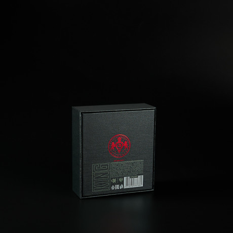 BY Ф.Киркоров Чехол для сигаретной пачки KING, силиконовый, чёрный