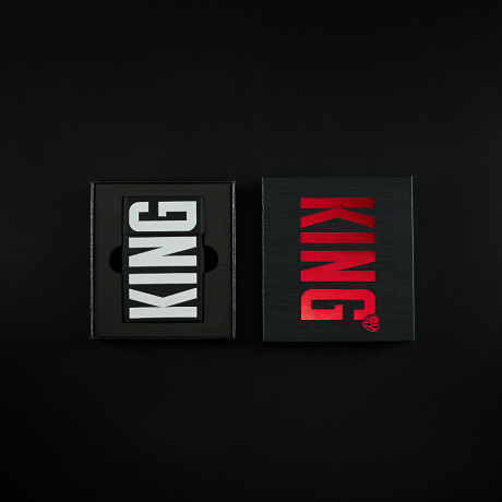 BY Ф.Киркоров Чехол для сигаретной пачки KING, силиконовый, чёрный