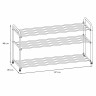 Подставка для обуви Альфа 33 к (3-х полочная 80 см ПДОа33 к)