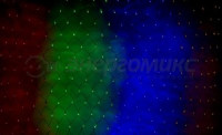 Гирлянда-сетка ул. 1х1,5м, черн. ПВХ, 160LED разноцветн.215-119 Neon Night