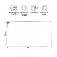 Доска магнитно-маркерная Berlingo &quot;Premium&quot;, 100*180см, алюминиевая рамка, полочка Арт.243037