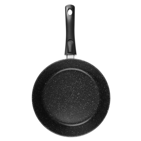 СЛАВЯНА Калина Сковорода литая глубокая d26см, антипригар.покрытие "мрамор", съемная ручка, индукция