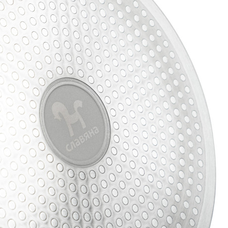 СЛАВЯНА Калина Сковорода литая глубокая d26см, антипригар.покрытие "мрамор", съемная ручка, индукция