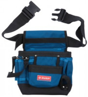 Сумка - пояс ЗУБР &quot;ЭКСПЕРТ&quot; одинарная, держатель для молотка, 9 карманов
