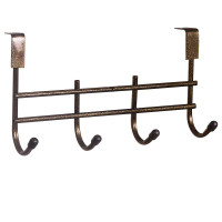 Вешалка надверная 4 рожка Бронза Тверь
