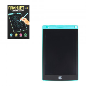 ХОББИХИТ Планшет для рисования LCD экран, 8,5 дюймов, пластик, 4 цвета