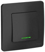 Systeme Electric BLANCA выкл. СУ 1 кл. 10А антрацит (пл.осн., инд.) BLNVS010116 (10!)
