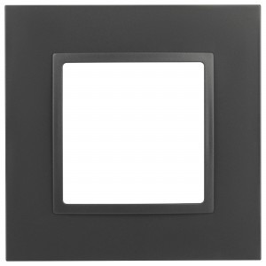 ЭРА Elegance Classic рамка пластик СУ 1 мест., антрацит 14-5011-05  60575