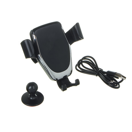 NG Держатель телефона на дефлектор с беспроводной зарядкой, 10W, 2А, пластик