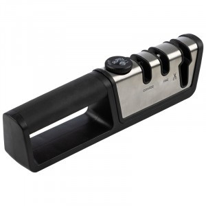 Точилка д/кухонных ножей DOLCE 3в1, регулируемый угол заточки 105262 Leonord