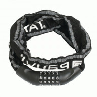 Замок навесной БУЛАТ ВС 606ЦК (d6*1000) ЧЕРНЫЙ с цепью кодовый (6) (30,15)