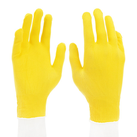 Перчатки Нейлон, 13 класс, цвет лимон, L