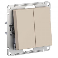 Systeme Electric AtlasDesign мех. выкл.(перекл. проходной) СУ 2 кл. песочный(пл.осн.) ATN001265(5!)