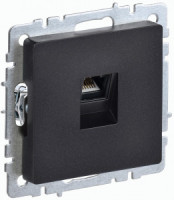 IEK BRITE мех. роз. СУ комп. RJ45 кат.5E РК10-БрЧ черный BR-K10-1-K02