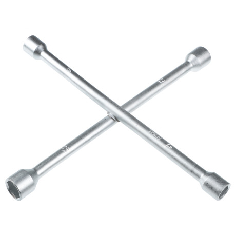 ЕРМАК Ключ баллонный крестовой, 17-19-21-23 мм, 14", сатин, SZ002