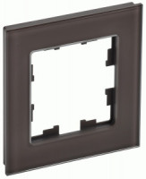 IEK BRITE Рамка СУ 1 мест. РУ-1-2-БрТБ стекло бронза BR-M12-G-K45
