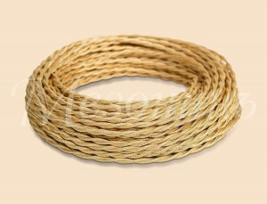 МЕЗОНИНЪ РЕТРО-провод витой 3х2,5 карамель (бух. 50м, цена за 1м) GE70152-34