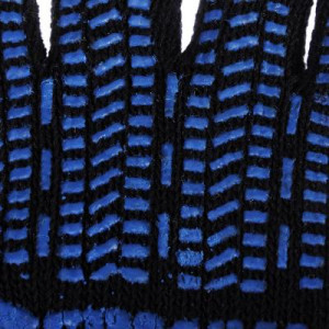 ЕРМАК Перчатки вязаные х/б двойные, зимние, с ПВХ покрытием, 5 нитей, черные, 120гр