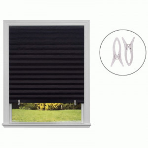 Шторы-плиссе самоклеящиеся Skandi, 120х180см, черный 109168 Рыжий Кот