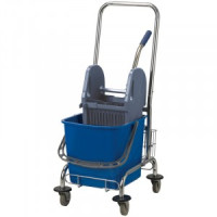 Тележка уборочная, 1 ведро, 25л, металлический каркас, отжим, OfficeClean Professional