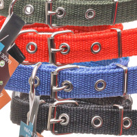Ошейник 45*2 см брезент с акрил пен МИКС NA2626 (480)