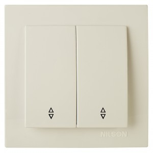 Nilson TOURAN  выкл. проходн. СУ 2 кл. крем. 24121009