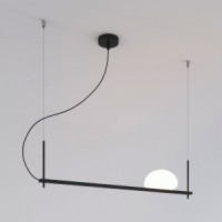 Eurosvet св-к подвесной G9 1x25 Вт 900х900х1200 металл черный/белый Stair 70145/1 a061367