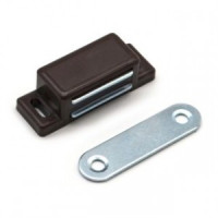 Магнит мебельный L-42 h-12,5 коричневый (комплект 4шт, цена за комплект) (160,10) StahlBuro