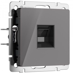 Werkel мех. роз. телеф. СУ 1 мест. RJ 11 (графит акрил) W1181044 a064095