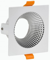 IEK св-к 4110 встр. поворотн. GU10 белый/хром пласт.
