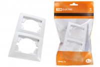 TDM Лама рамка СУ 2 мест. бел. (горизонт.) (20!) SQ1815-0030