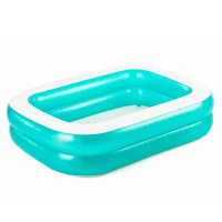 BESTWAY Бирюзовый прямоугольный семейный бассейн, ПВХ, 200х146х48см,  3+, 54005
