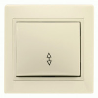 SmartBuy Венера выкл. СУ 1-кл. проходн 10А бежевый, керамика SBE-01i-10-SW12-0-c