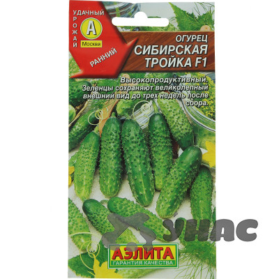 Огурец Сибирская тройка Аэлита Ц
