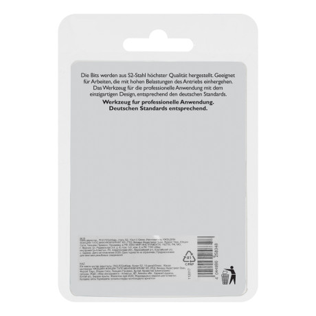 Бита двухстор., PH2-PZ2х45мм, сталь S2, 10шт. Gross