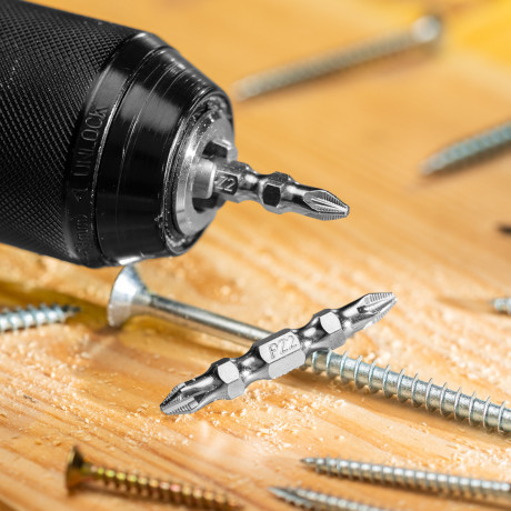 Бита двухстор., PH2-PZ2х45мм, сталь S2, 10шт. Gross