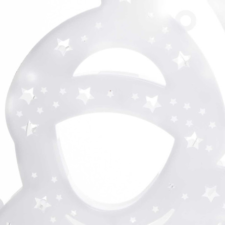 Гирлянда-панно СНЕГОВИК ЦВЕТНОЕ/D-40см, пластик/