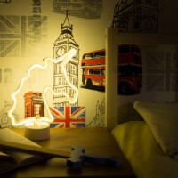 СТАРТ LED neon ночник единорог (3xR6 не в компл.) 210x222x20