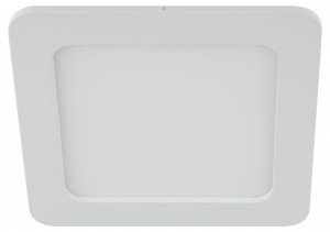 ЭРА св-к встр. св/д даунлайт (панель) 12W(840lm) 4K квадрат 166(вр155)х19мм белый алюм.LED2-12-4K