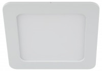 ЭРА св-к встр. св/д даунлайт (панель) 12W(840lm) 4K квадрат 166(вр155)х19мм белый алюм.LED2-12-4K