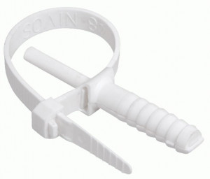 ЭРА хомут дюбельный (7х150) белый (уп.10шт, цена за уп) NO-225-227 66290