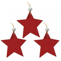 Украшение декоративное &quot;Звезда&quot; (3шт) Волшебная страна