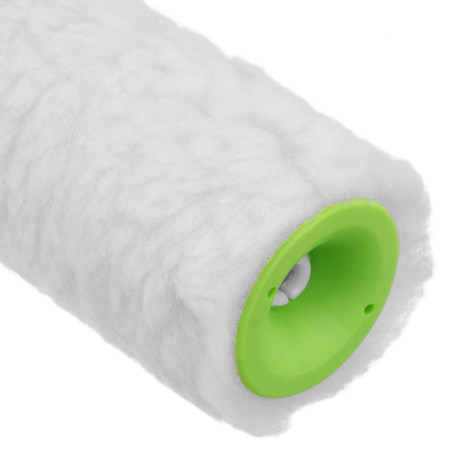 Валик с натуральным мехом, с ручкой, 250 мм, ворс 12 мм, D 48 мм, D ручки 6 мм, Сибртех